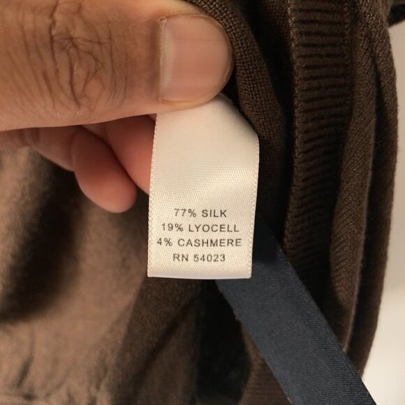 Banana Republic Women's Brown Open Front Business Cardigan Size Medium - Picture 5 of 8